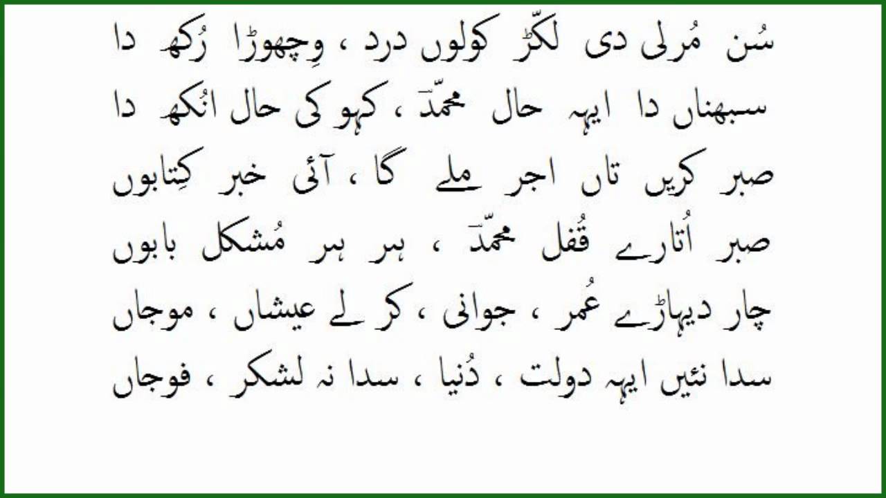 saiful maluk by muhammad iqbal bahu 5/8 سیف الملوک از محمّد اقبال باہو