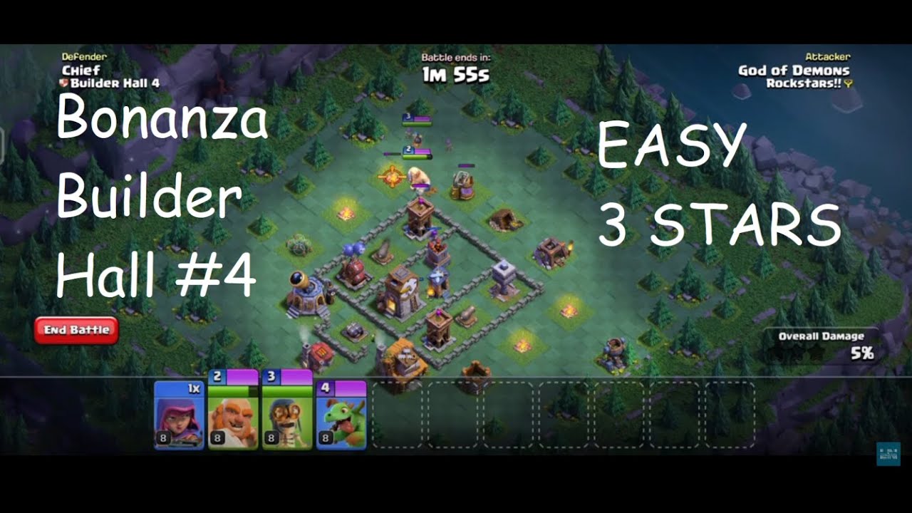 Bonanza Challenge: Builder Hall 4 | Builder Base 2.0