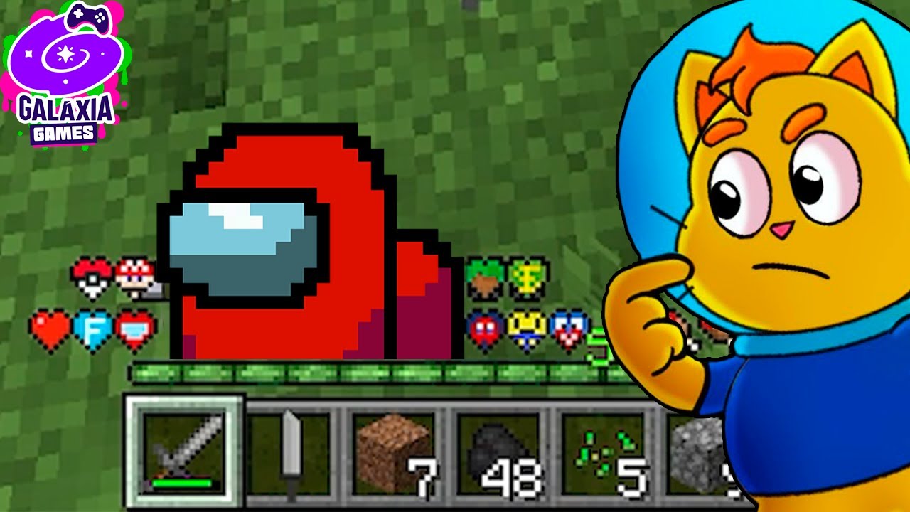 MINECRAFT, MAS OS CORAÇÕES SÃO DE OUTROS JOGOS!!! | Galaxia Games