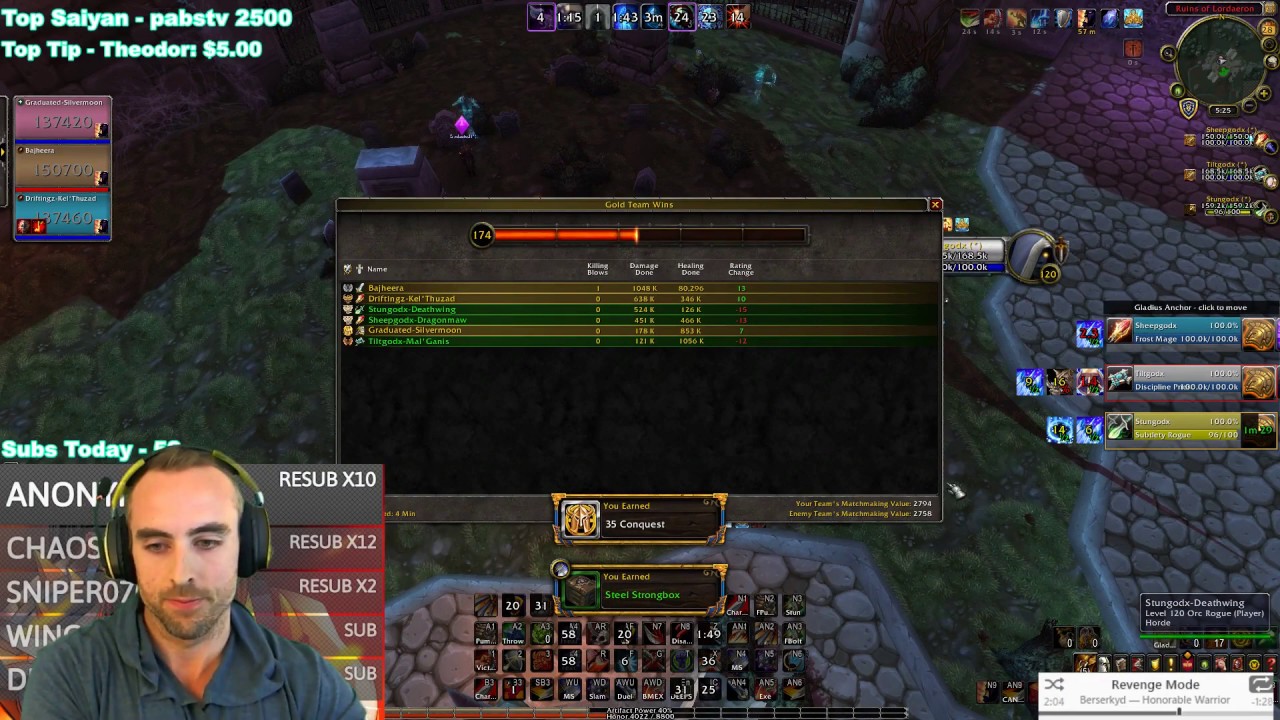 Bajheera - WTF REND IS BACK IN BFA?! :O - WoW 8.0 Arms Warrior 3v3 Arena