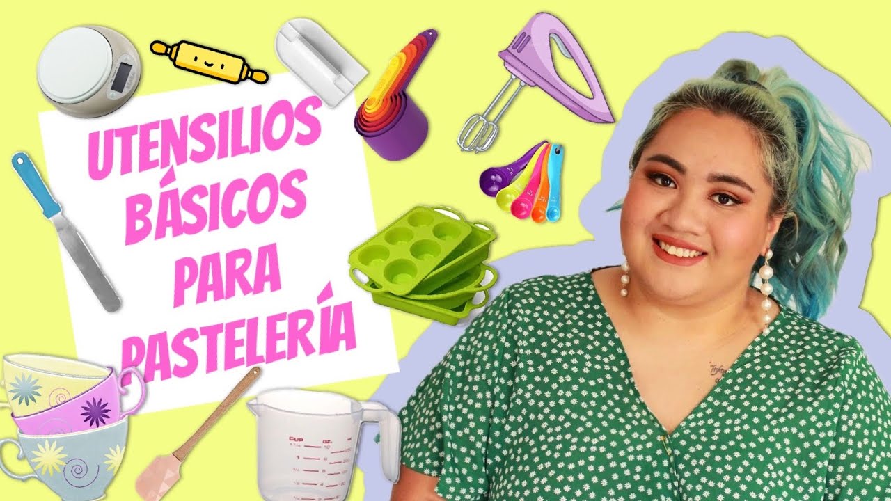 Utensilios b&aacute;sicos de pasteler&iacute;a o reposter&iacute;a  | Fiorella Cake #BasicoDeReposteria