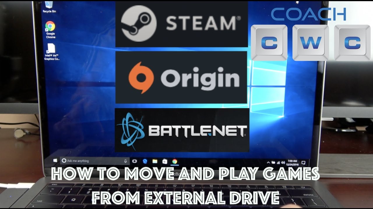 How to Play Games on External Drive - Steam, Origin, and Battlenet