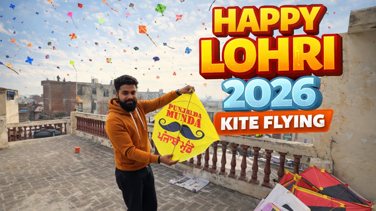 Happy Lohri 2026 | panjab da munda kite |Patang Bazi  #explore #new #subscribe #youtube #vlog #2026 