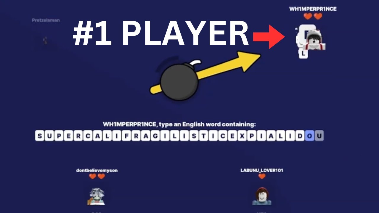Word Bomb vs The Best Player