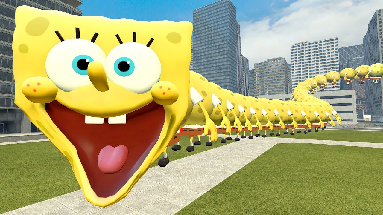 NEW SPONGEBOB ROBLOX HUNGRY WORM In garry's mod!