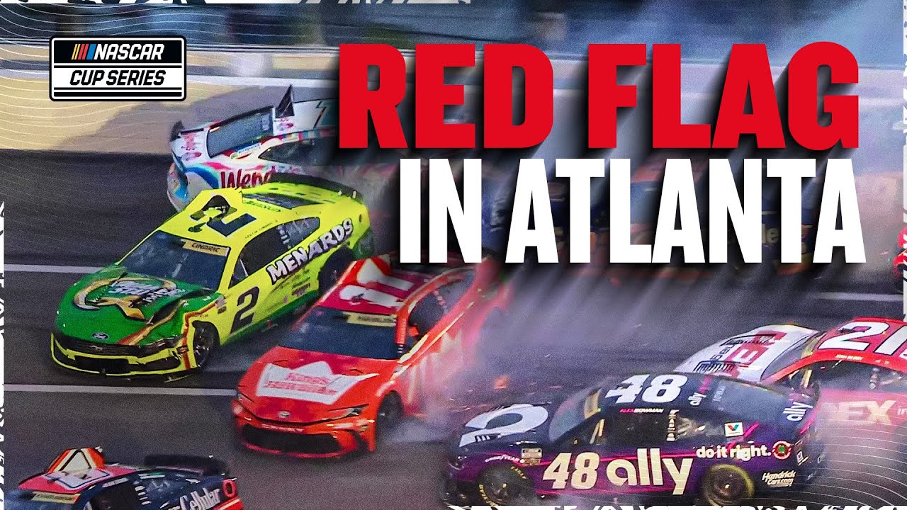 22 Cars Caught in CHAOS &mdash; The Big One Hits EchoPark Speedway | 2025 NASCAR Cup Series