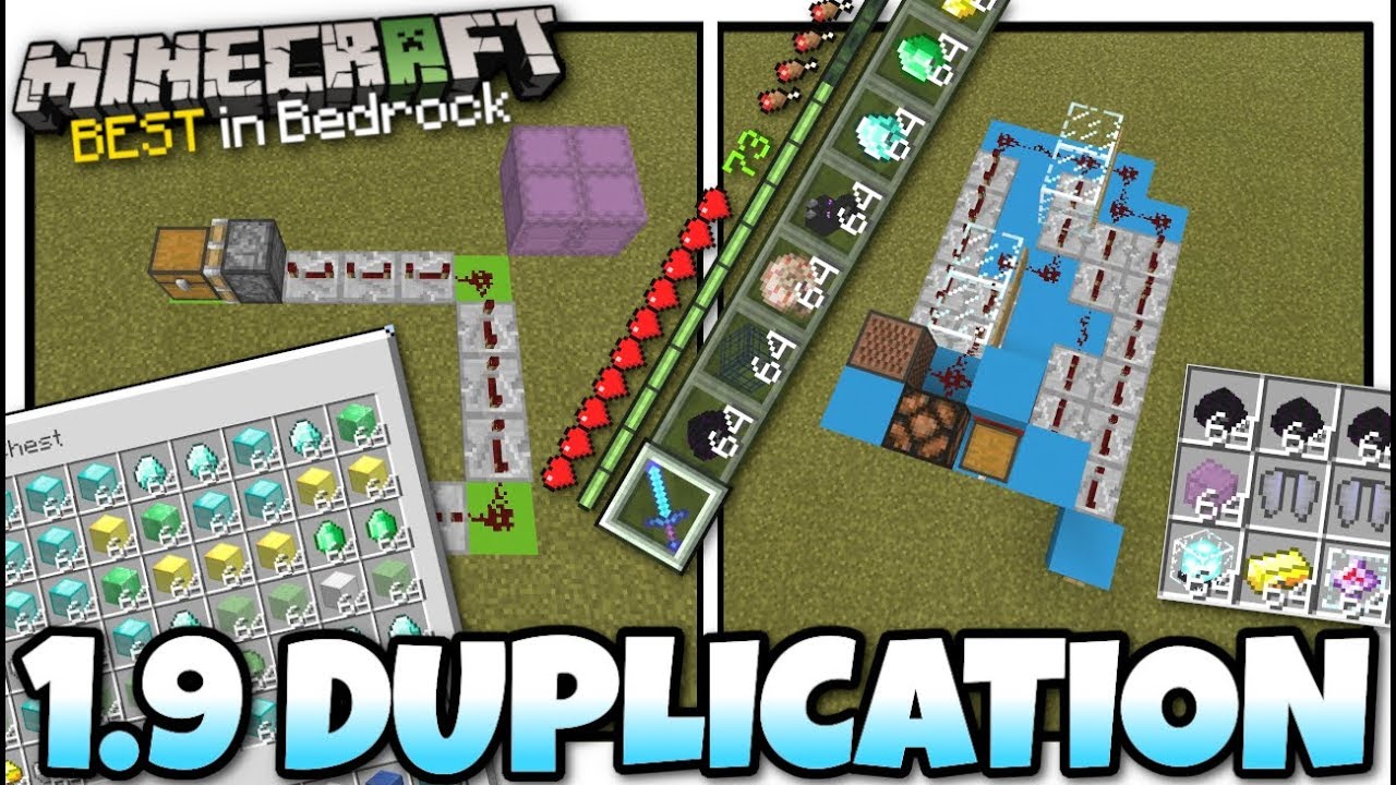 Minecraft Bedrock💎 DUPLICATION GLITCH 💎ANY ITEM💎 Tutorial 💎 PS4 , MCPE , Xbox , Windows & Switch