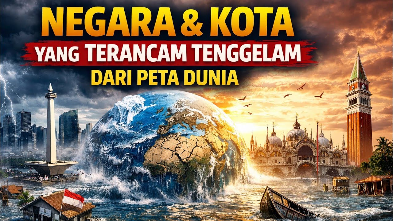 Negara & Kota yang Terancam Tenggelam dari Peta Dunia | Krisis Iklim, Kenaikan Air Laut