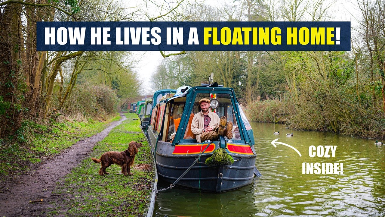 Floating, Off-Grid & Mortgage-Free – Life On A Boat!