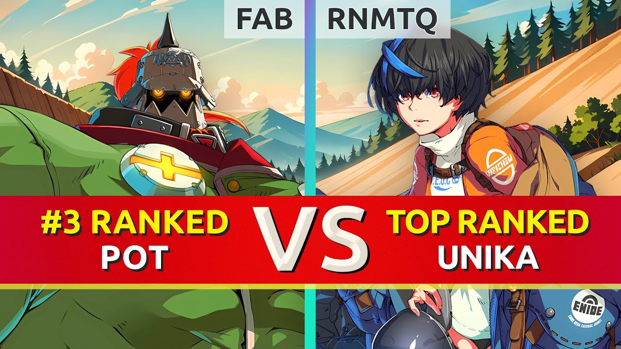 GGST ▰ FAB (#3 Ranked Potemkin) vs RNMTQ (TOP Ranked Unika). High Level Gameplay
