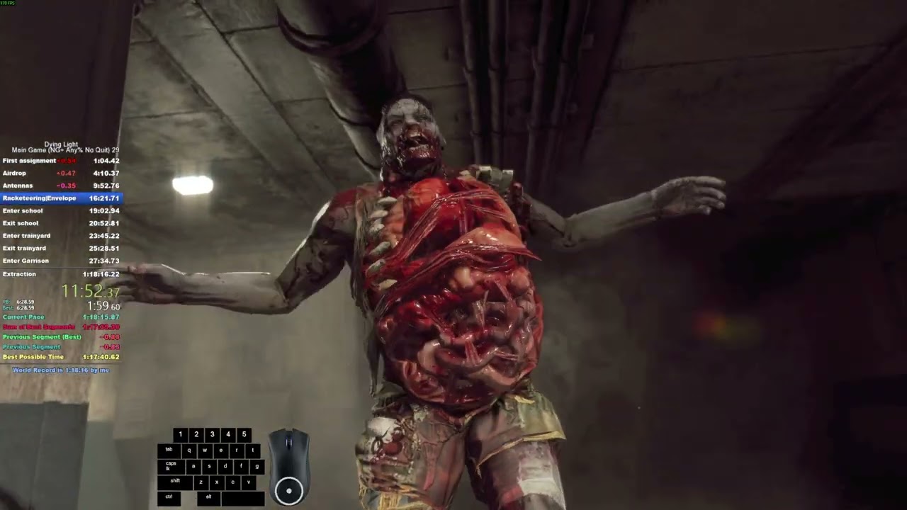 Dying Light - Main Game (NG+ Any% No Quit, No HSG) Speedrun LRT 1:17:34 IGT 1:17:24 (World Record)