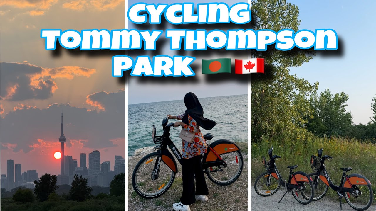 Cycling-Tommy Thomspon Park🇨🇦|Summer Break Days🌞🚴‍♀️| Bangladeshi International Student in Toronto🇧🇩