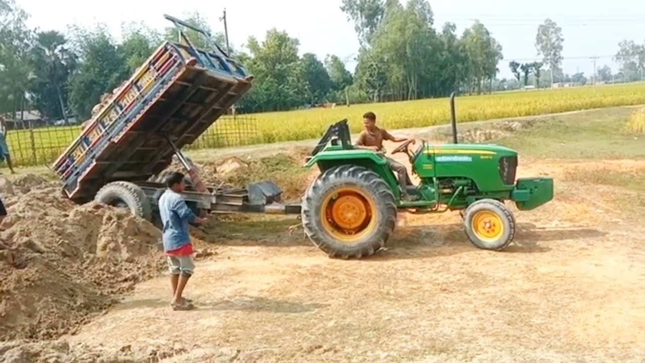 Fanny tractor video and high loaded and unload video.