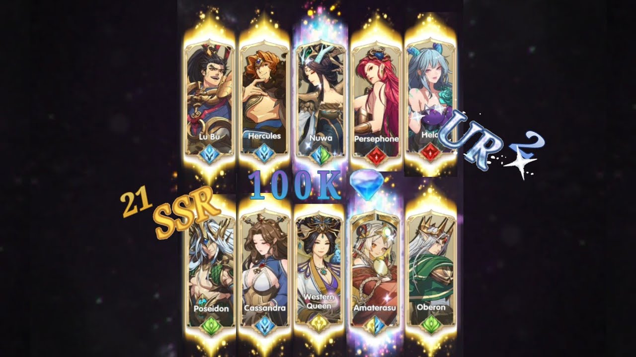 F2P : 100K Diamond Summon Mythic Heroes
