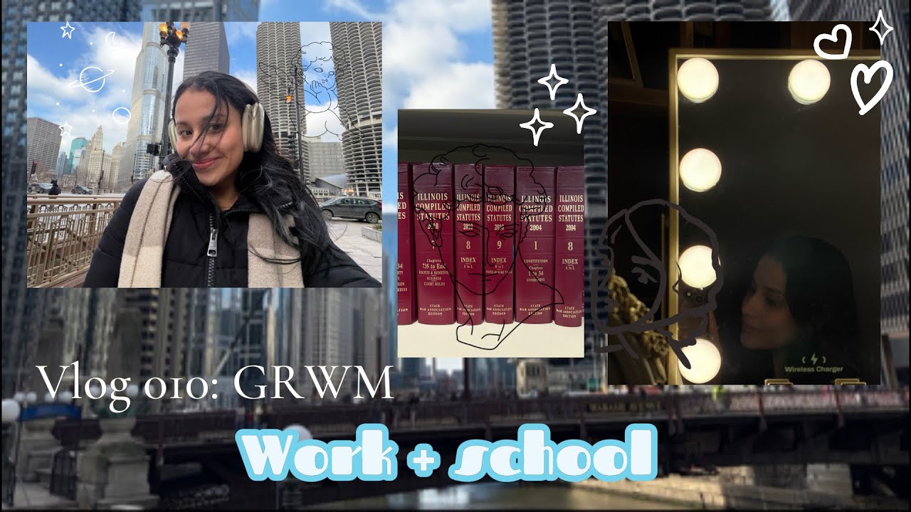 Vlog 010: Chicago Day in the Life ☀️ (except I work & go to school full time🐣)