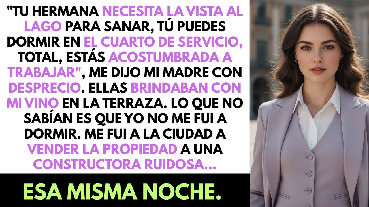 Mi Mamá Dio Mi Cabaña Del Lago A Mi Hermana Y Me Mandó A Dormir Al Cuarto De Servicio... Así Que...