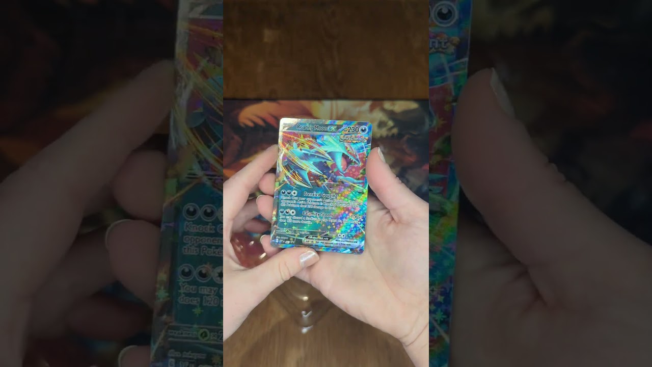 Open a Pokémon Roaring Moon ex box with me 