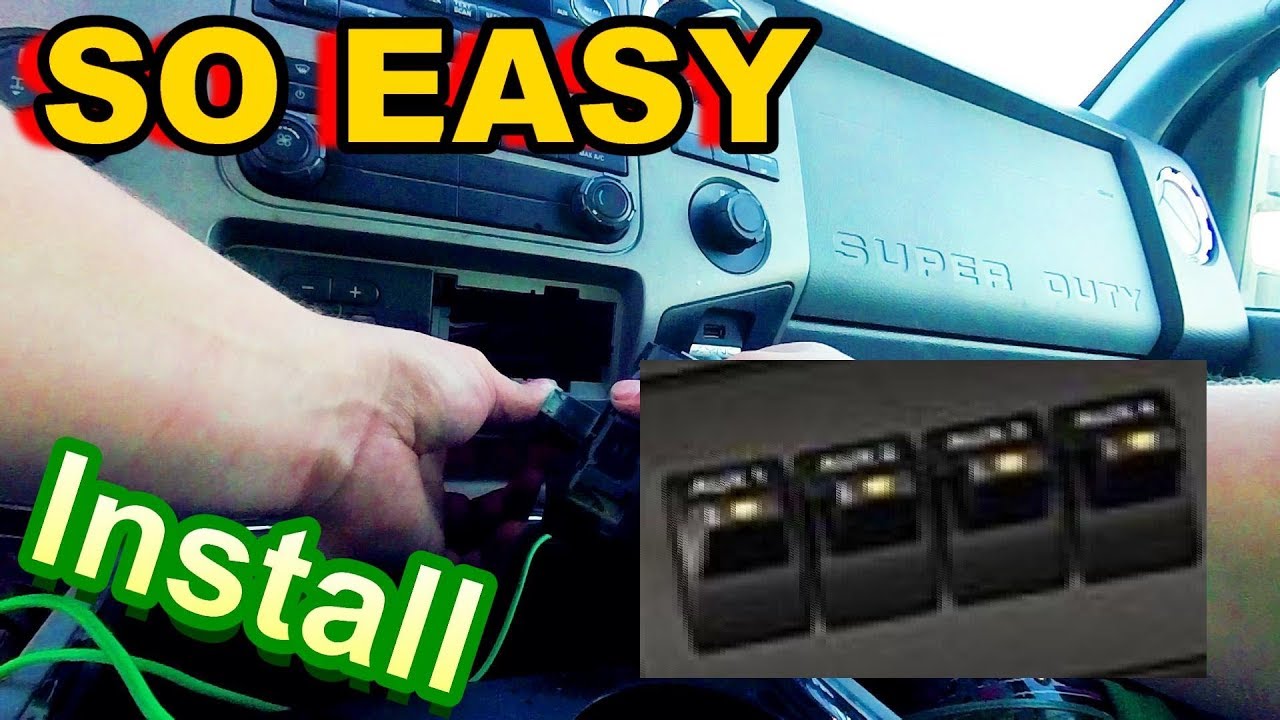 Как УСТАНОВИТЬ переключатели Ford UPFITTER??!! (Так ЛЕГКО)!!!