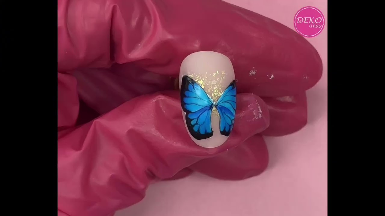 Uñas Mariposa ♥ Deko Uñas -  Butterfly Nail art