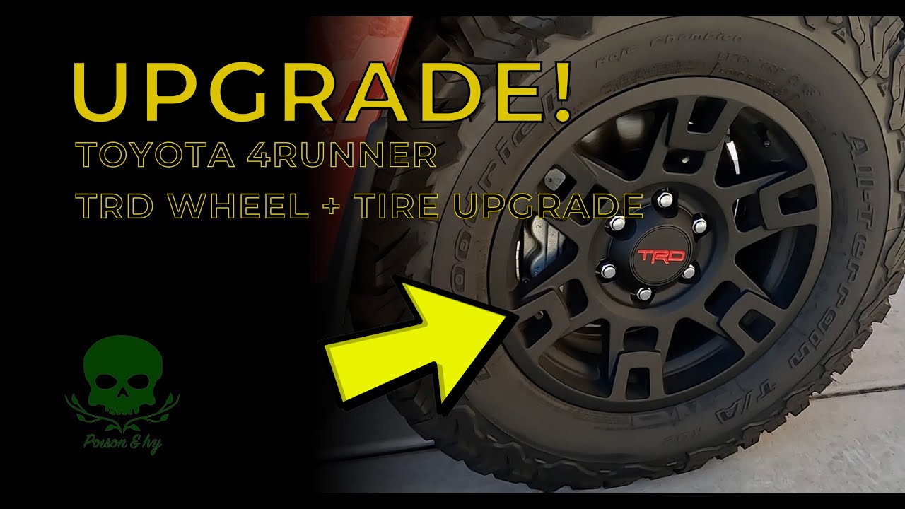 New Shoes For The 4Runner...TRD Accessory Wheels and All Terrain Tires