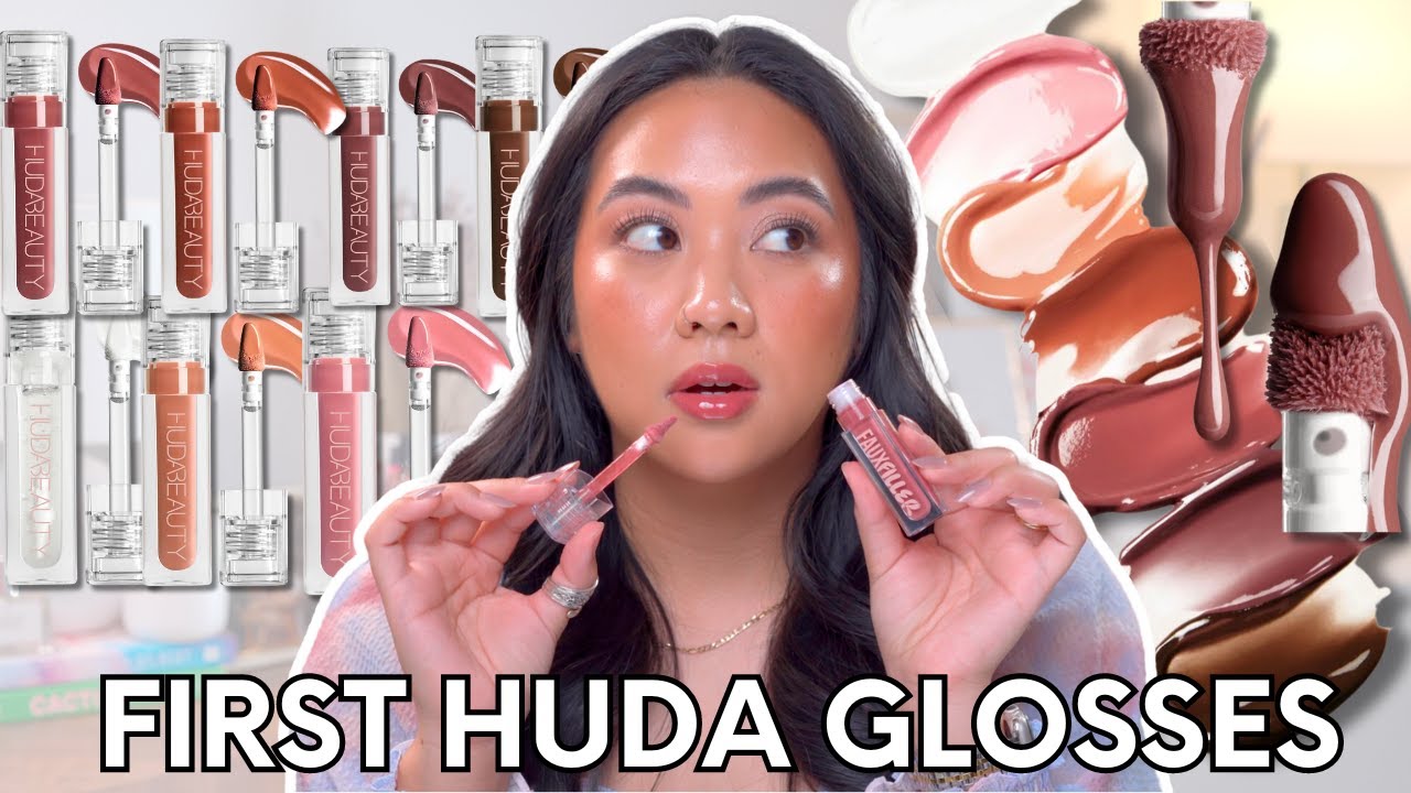 HUDA BEAUTY FAUX FILLER БЛЕСК ДЛЯ ГУБ С БЛЕСКАМИ И НЕЛИПКИМ МАТЕРИАЛОМ | ПЕРВОЕ ВПЕЧАТЛЕНИЕ + СВО...