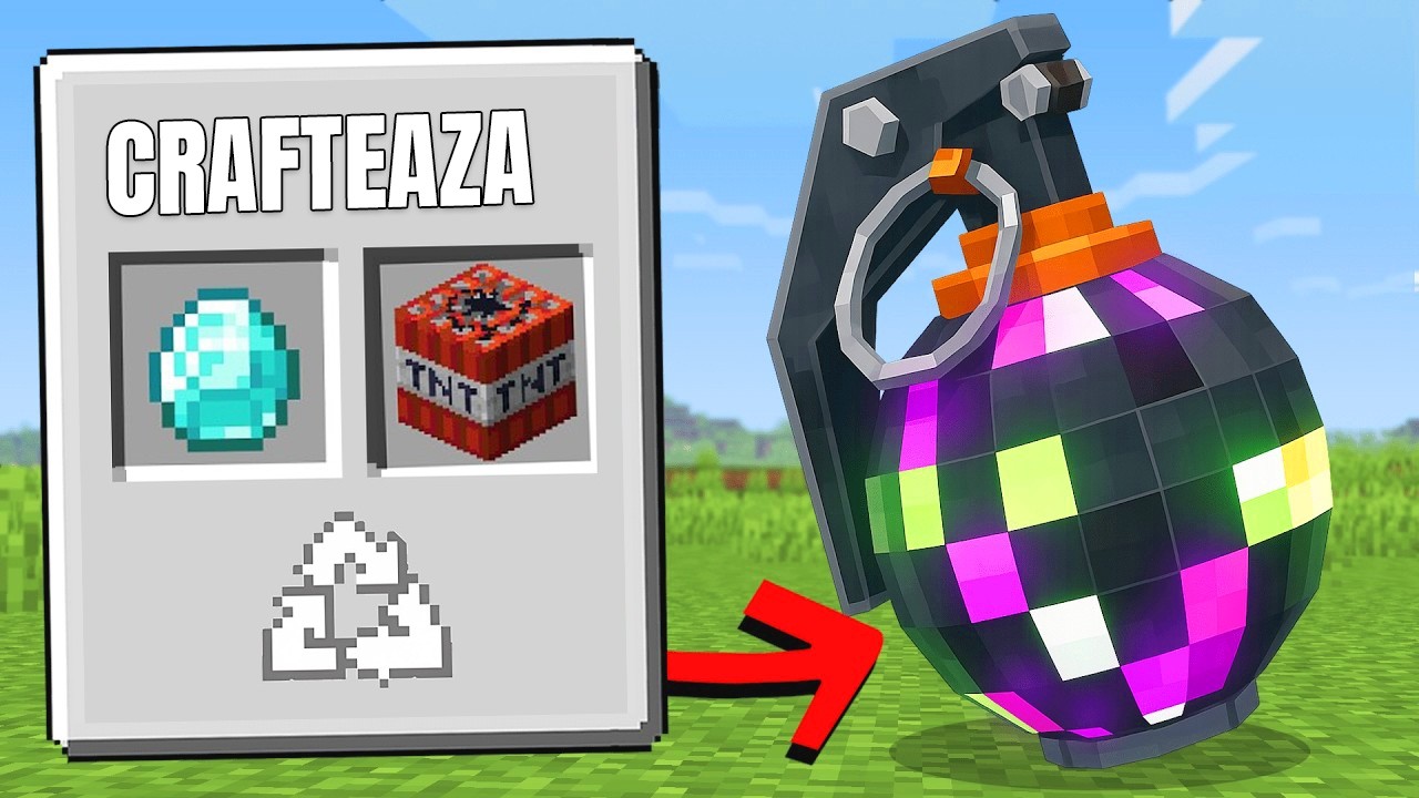 MINECRAFT, dar poti Crafta ITEME Insane...
