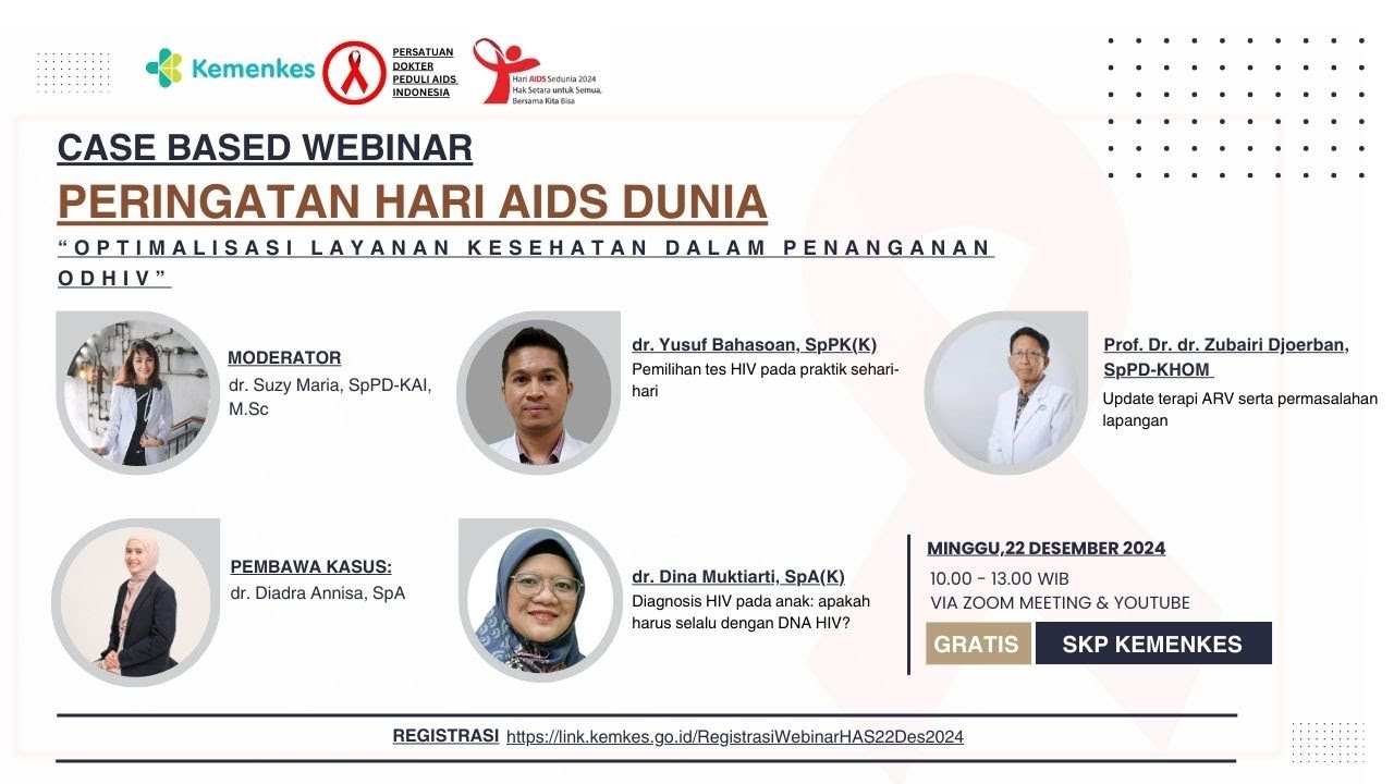 Webinar Optimasisasi Layanan Kesehatan dalam Penanganan ODHIV
