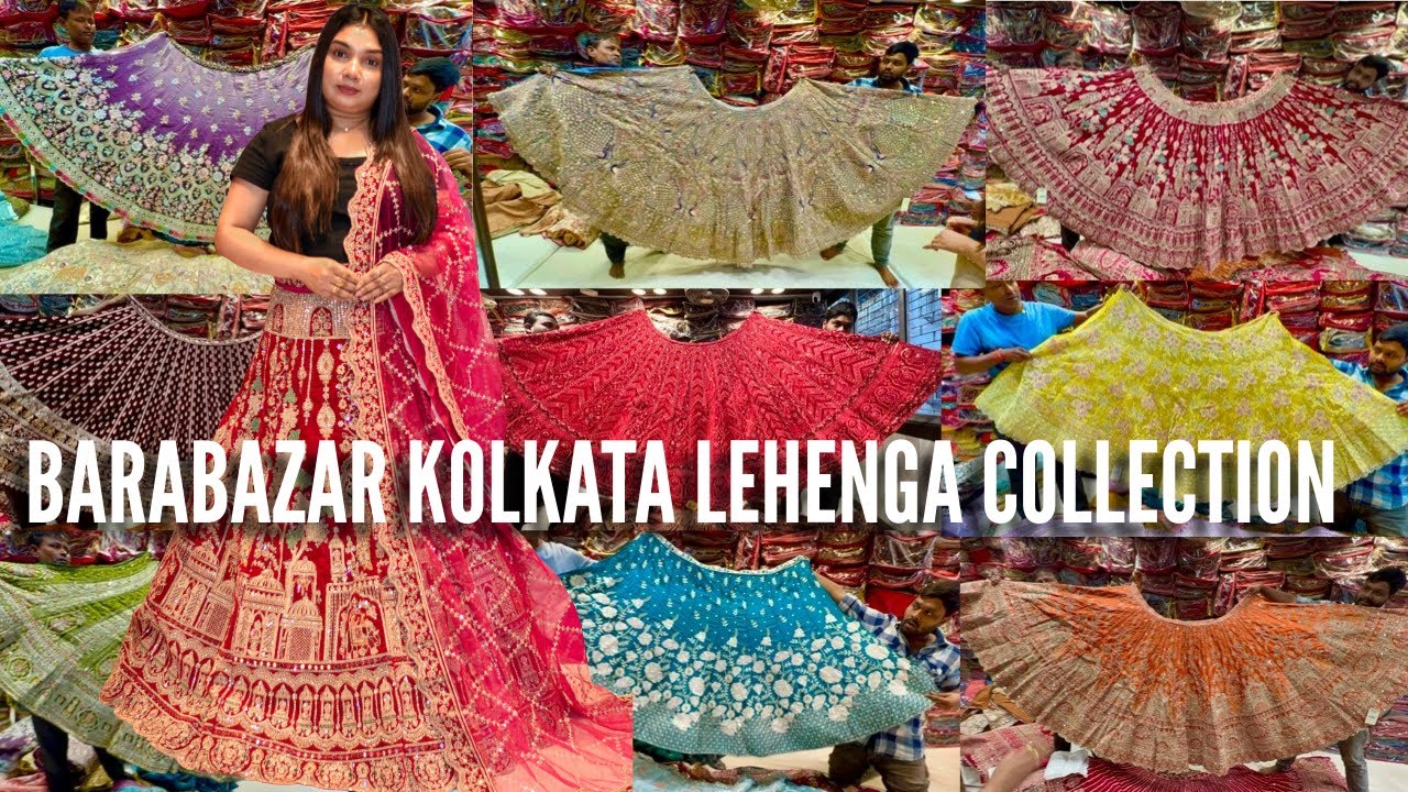 Рынок Барабазар Лехенга | Барабазар Самая дешевая коллекция Lehenga 2025 | Вишневые сари Барабазар