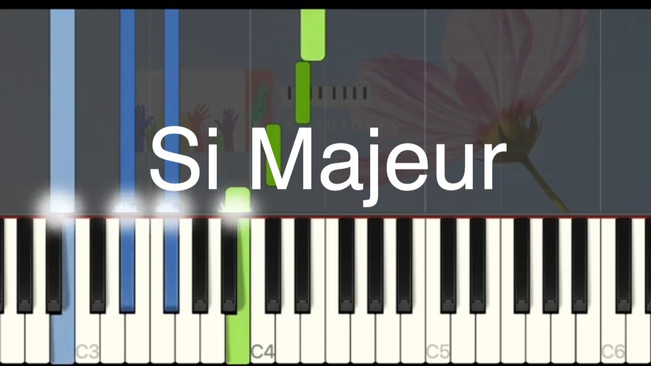 Gamme - Si Majeur - Easy piano tuto