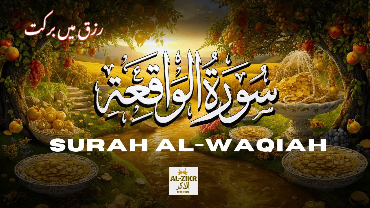 Surah Waqiah | Rizq & Barakah | Beautiful Quran Recitation | سورة الواقعة