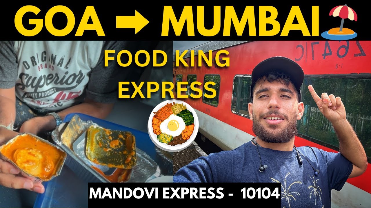 Goa ➡️ Mumbai Train 2025 Details | Mandovi Express 10104 Train review  | Mumbai to Goa in Monsoon|
