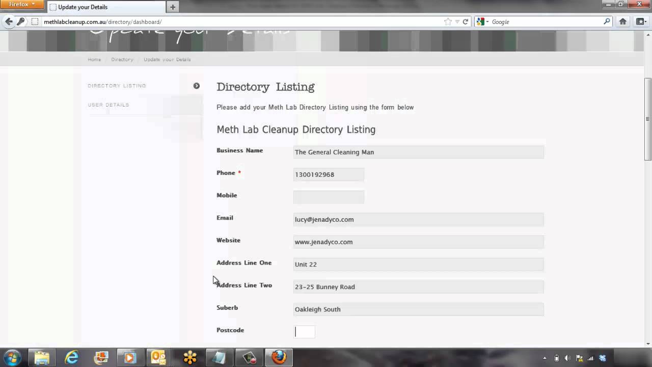 Video Tutorial: How to list your company on the Meth Lab Cleanup Directory