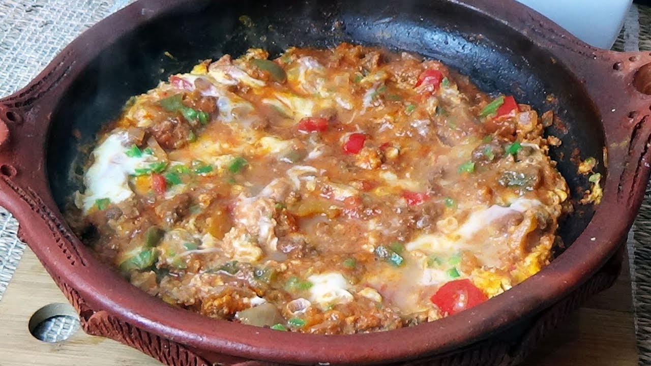 Chakchouka à la kefta plat délicieux, facile et économique