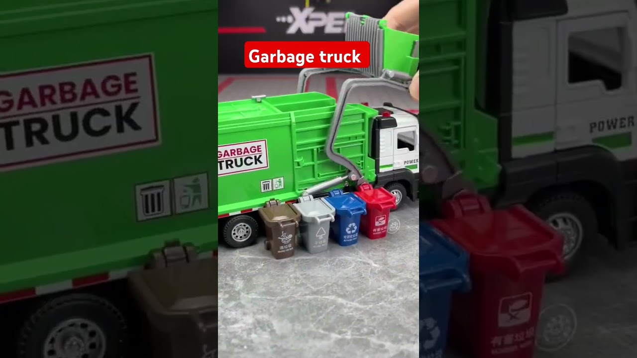 Garbage carrier heavy transporter dump truck #diecast #truck #garbagetruck #shorts #diecasttrucks