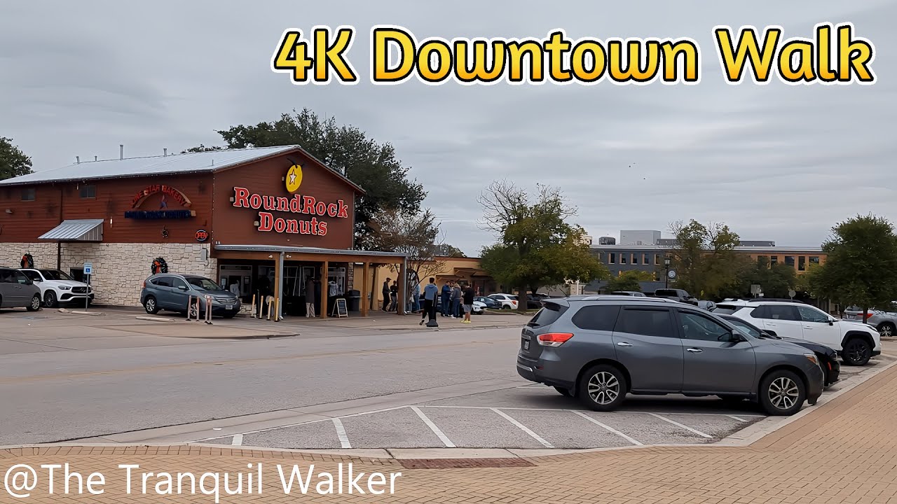 4K Walking Tour: Downtown Round Rock, TX 11/12/23