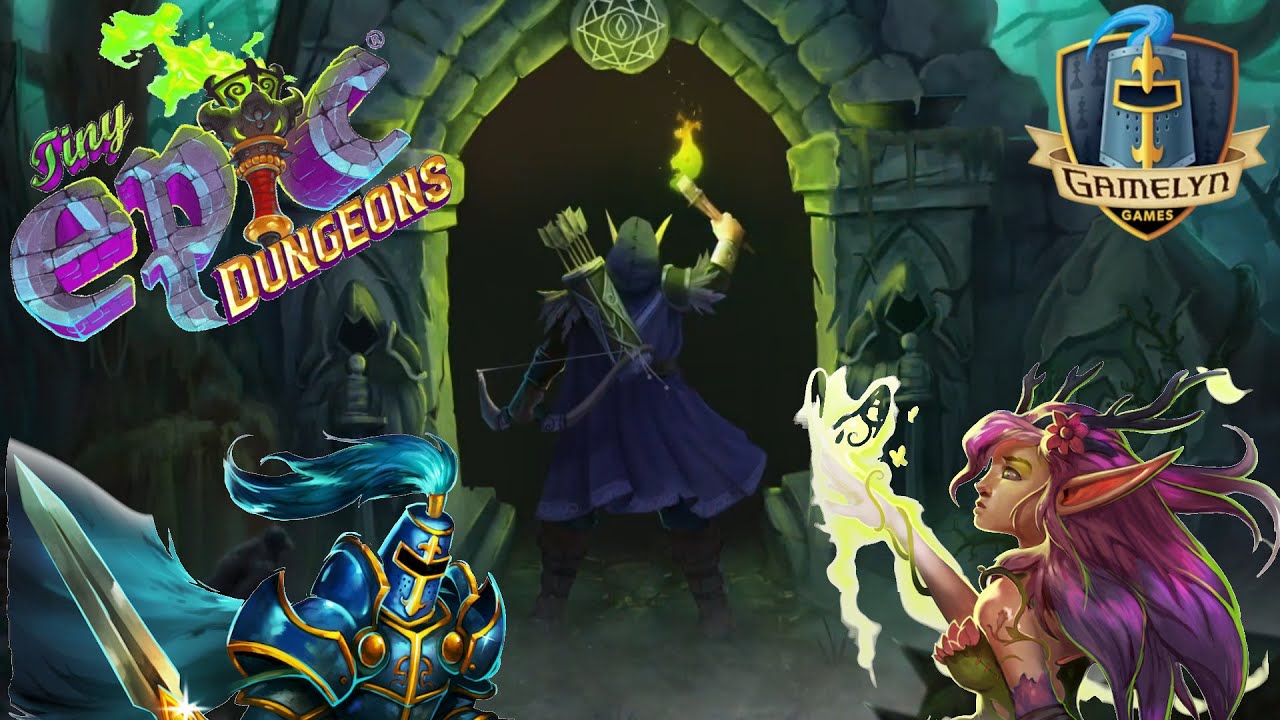 Tiny Epic Dungeons playthrough with Sir Gamelyn and Evelynn  (+Stories +Potions and Perils)
