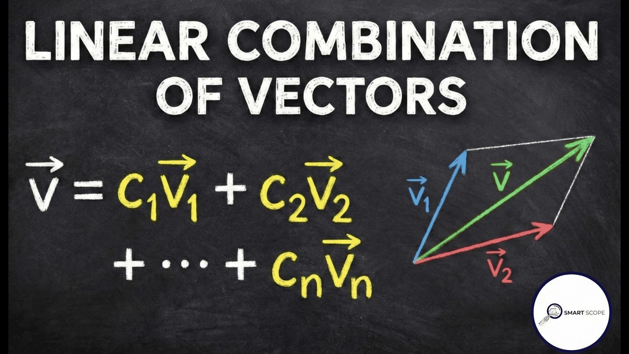 Linear Combination of Vectors Explained | For JEE, Class 12 & Engineering Students || ( lecture 7)