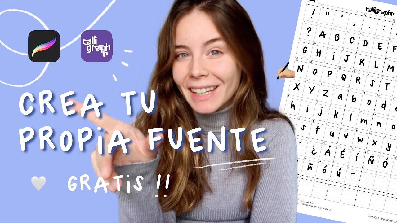 Cómo crear una tipografía con tu letra GRATIS // Tutorial de calligraphr ✍🏼