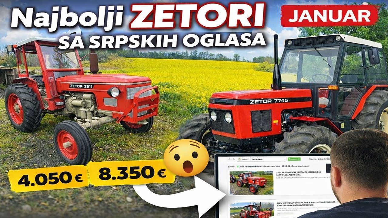 Zetor Traktori SRB oglasi Januar 2026