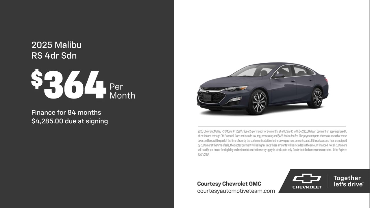 Chevrolet Malibu 10/15/2024 4437784