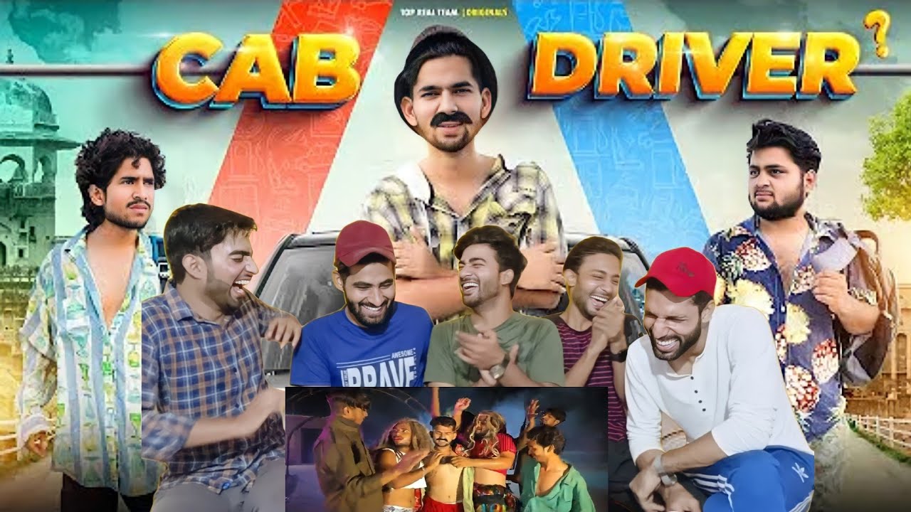 CAB DRIVER Reaction | TOP REAL TEAM | TRT | Funny Reaction | @V2 Reaction