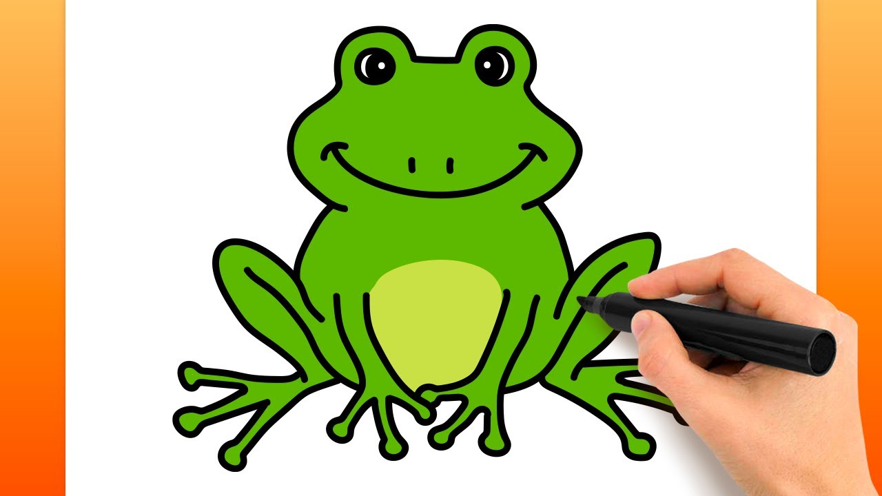 Comment Dessiner Une Grenouille (Tutoriel De Dessin Facile)