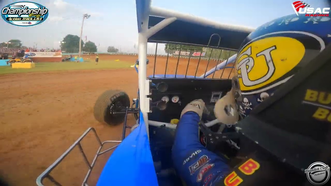 Logan Seavey On-Board USAC Sprint Car Time Trials at Action Track USA June 18th, 2023!