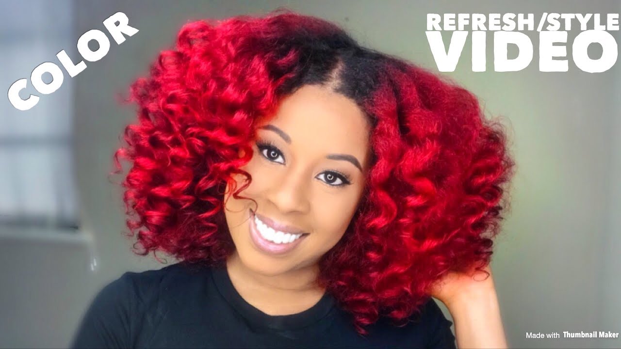 How I Refresh My Hair Color|Twist and Curl Style