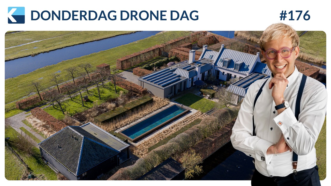 Een uniek lijnenspel in de polder! - De Haal 72, Oostzaan | Drone Video - Klaver Makelaardij