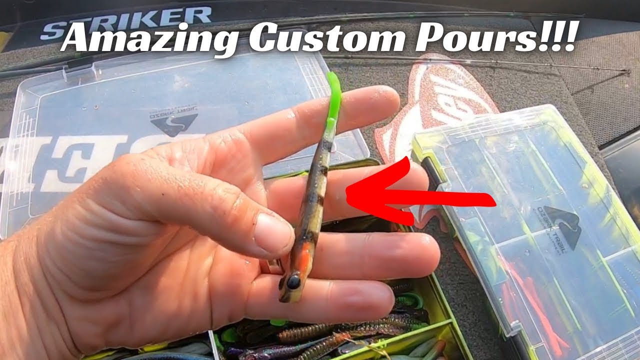 These Custom Poured Plastic Fishing Lures Are Amazing!