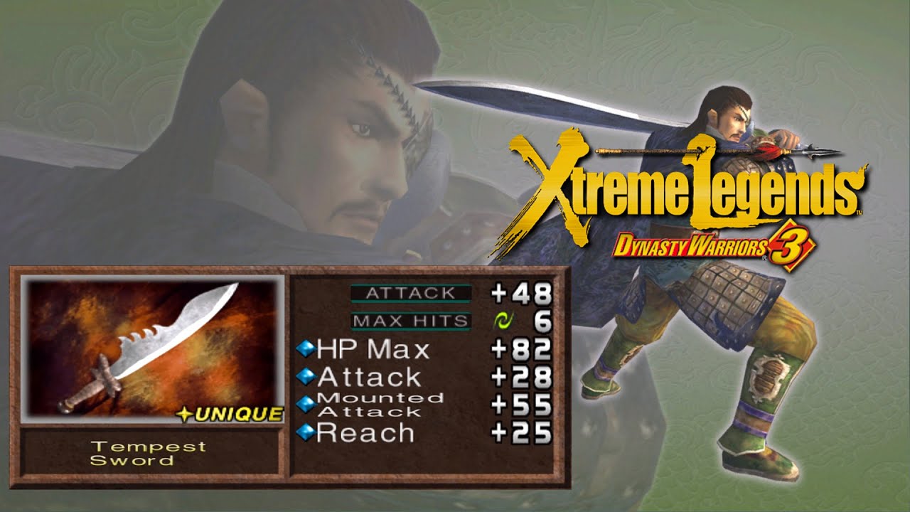 Dynasty Warriors 3 Xtreme Legends (100%): Сяхоу Дунь &mdash; 5-е оружие | Меч Бури |
