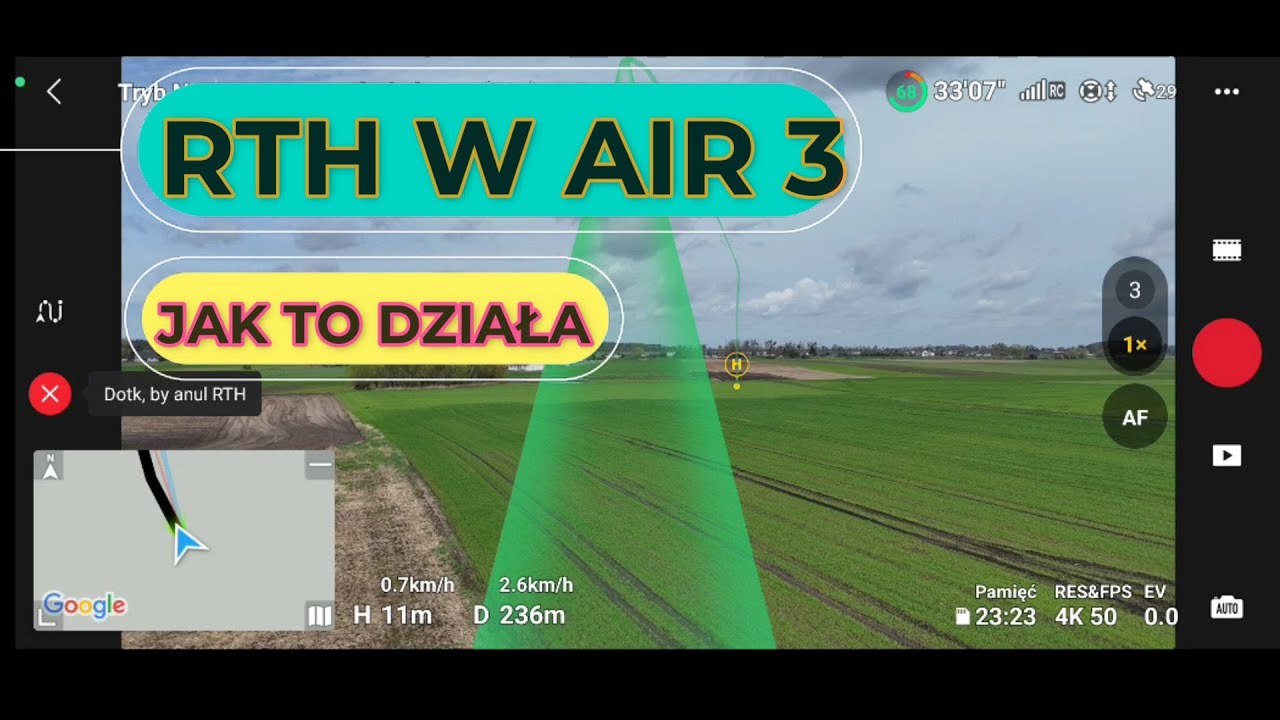 RTH W DJI AIR 3. JAK TO DZIAŁA? KR&Oacute;TKI TEST, DOKŁADNIEJ SIE JUŻ CHYBA NIE DA.