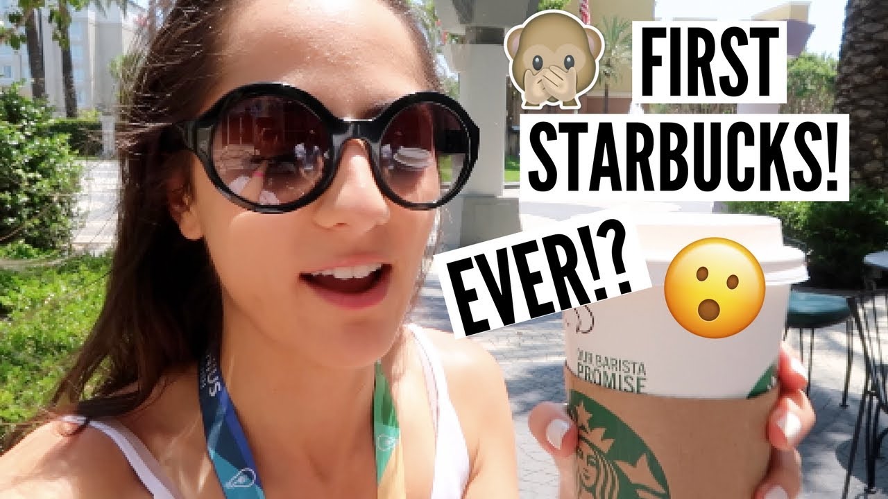 MY FIRST STARBUCKS! (VIDCON VLOG) Study With Jess Vlogs