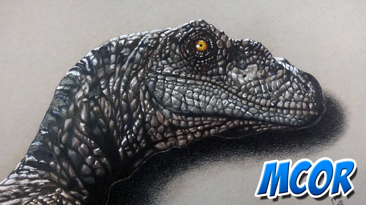 Dibujando un Velociraptor de Jurassic World | Dibujo Realista